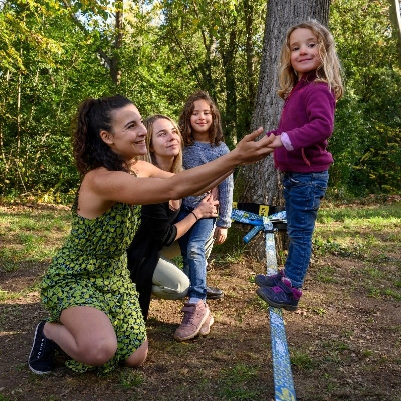 GIBBON Funline Treewear Set Slackline 15m - Blauw 7 GIBBON Funline Treewear Set Slackline 15m - Blauw - Image 7