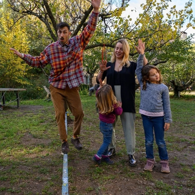 GIBBON Funline Treewear Set Slackline 15m - Blauw 8 GIBBON Funline Treewear Set Slackline 15m - Blauw - Image 8