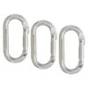 Black Diamond Oval Carabiner - 3 Pack - Silver