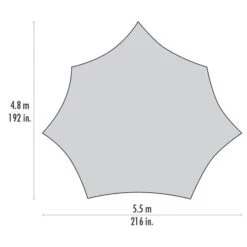 MSR Rendezvous 200 Wing V2 - Tarp - Amber -Camping Verkoop 321066 04 d 668487