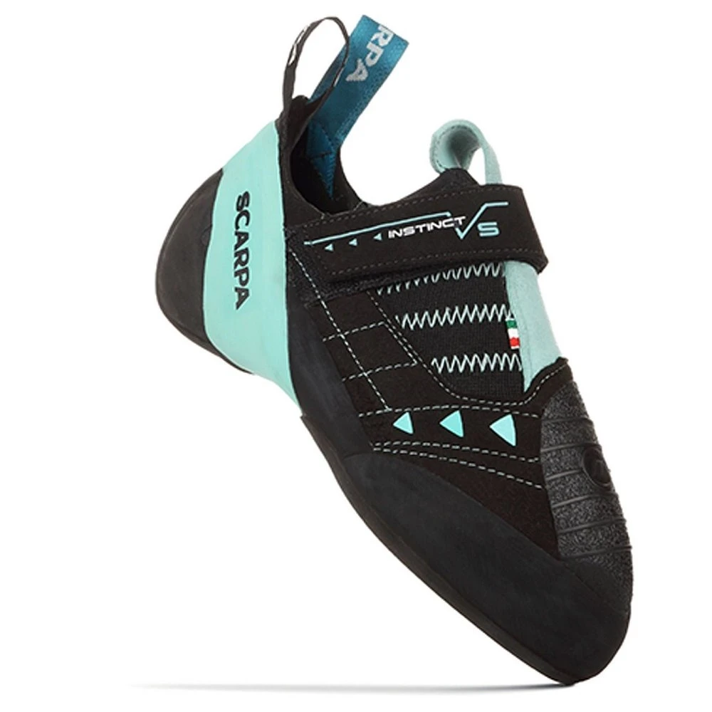 Scarpa Instinct VS Dames Klimschoenen - Black/aqua 1 Scarpa Instinct VS Dames Klimschoenen - Black/aqua