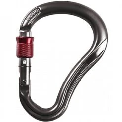Ocun Ocún Harpy HMS Screw Carabiner - Anthacite/red