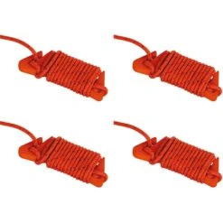 Vaude Guyline Set Campo & Family - Scheerlijn - 4 Stück - D'red/orange