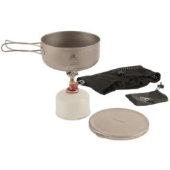 Robens Fire Midge Ti. Cook Set Pot + Gasbrander -Camping Verkoop 690343 fire midge ti kochtopf set 7 1410400