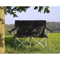 Basic NATURE | Relags Travelchair Love Seat Campingstoel - Zwart -Camping Verkoop basic nature travelchair camping chair love seat black 5 1435342