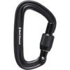 Black Diamond LiteForge Screwgate Carabiner - Black