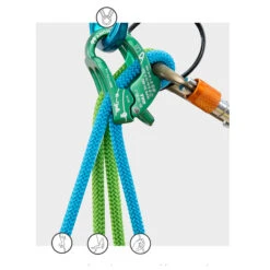 Climbing Technology Be Up Zekeringsapparaat - Blue -Camping Verkoop climbing technologies be up 2d657a5yv green f 1027405