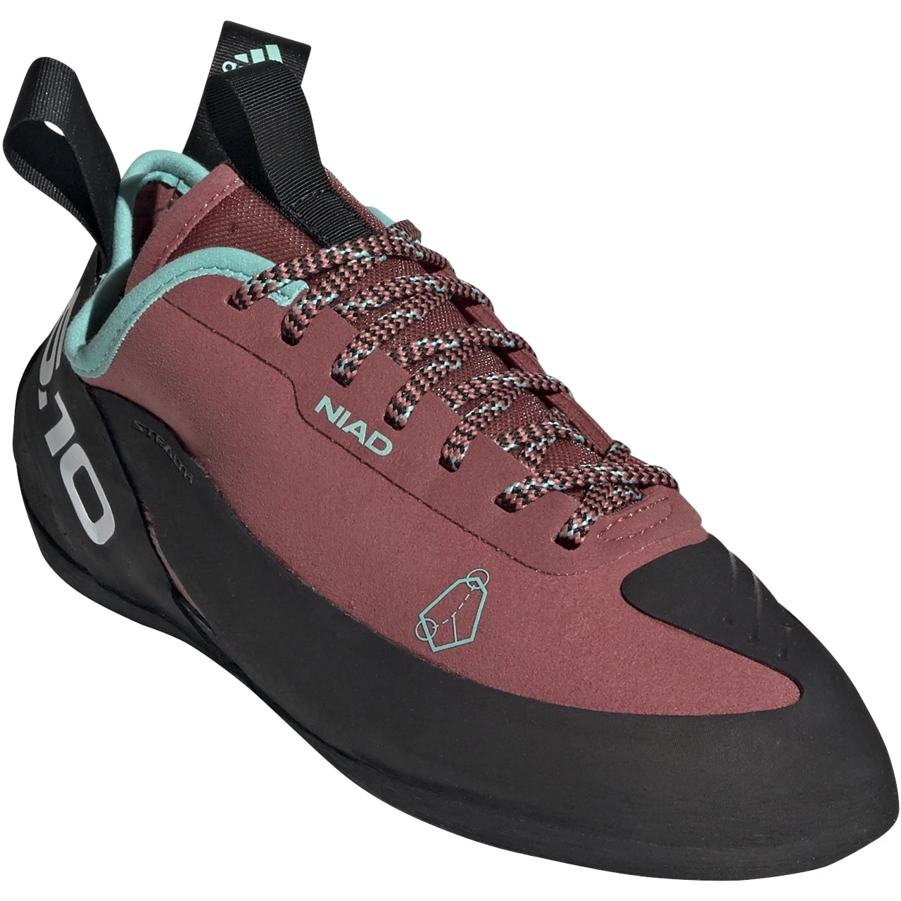Five Ten Niad Lace Women's Climbing Shoes - Core Black / Crew Red / Acid Mint 7 Five Ten Niad Lace Women's Climbing Shoes - Core Black / Crew Red / Acid Mint - Image 7