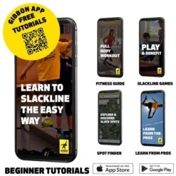 GIBBON Banana Lama Treewear Set Slackline - Blauw/geel -Camping Verkoop gibbon bananalama treewear set blue yellow 20225 03 1512069