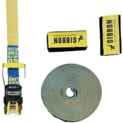 GIBBON Flowline Treewear Set Slackline 25m - Blauw/geel 13 GIBBON Flowline Treewear Set Slackline 25m - Blauw/geel -Camping Verkoop gibbon flowline treewear set blue yellow 18222 08 1512222