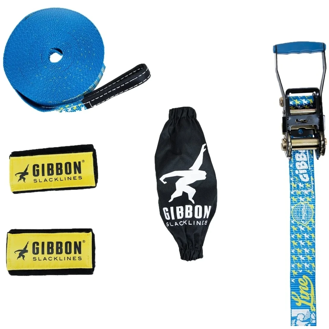 GIBBON Funline Treewear Set Slackline 15m - Blauw 2 GIBBON Funline Treewear Set Slackline 15m - Blauw - Image 2