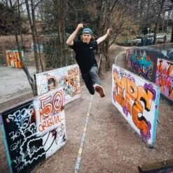 GIBBON Jibline Treewear - 15m Slackline Set -Camping Verkoop gibbon jibline treewear set 18852 02 1512262