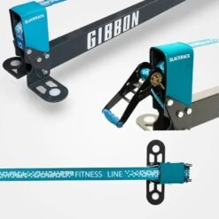 GIBBON Slackrack Fitness Edition 3m - Blauw/grijs -Camping Verkoop gibbon slackrack fitness blue grey 15116 09 1512339