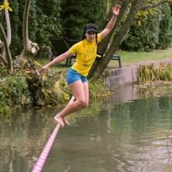 GIBBON Surferline Treewear Set Slackline 30m - Paars -Camping Verkoop gibbon surferline treewear set purple 18831 04 1512356