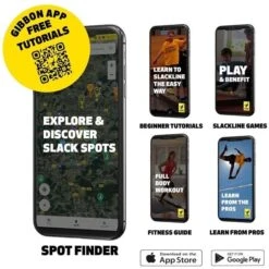 GIBBON Travelline Treewear - 15m Slackline Set -Camping Verkoop gibbon travelline treewear set 18856 01 1512361