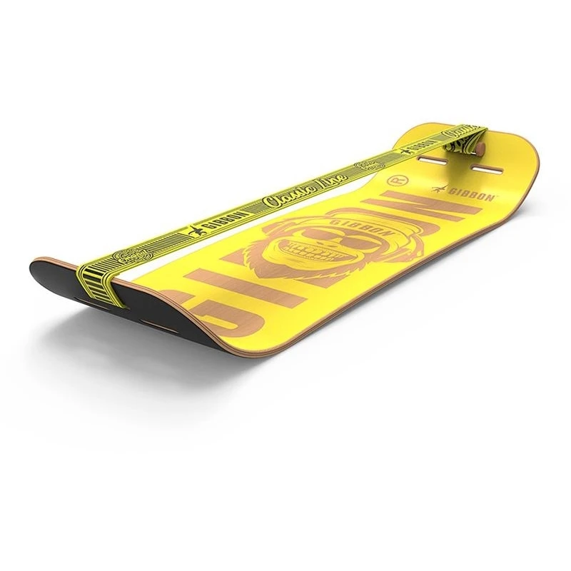 GIBBON Giboard Set Slacklineboard - Bonzo Classic - Geel 1 GIBBON Giboard Set Slacklineboard - Bonzo Classic - Geel