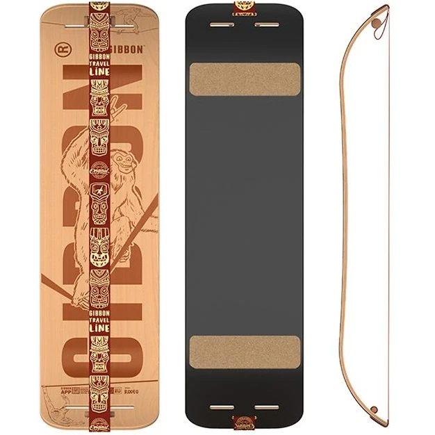 GIBBON Giboard Set Slacklineboard - Roots Rocker Travel - Brown 2 GIBBON Giboard Set Slacklineboard - Roots Rocker Travel - Brown - Image 2
