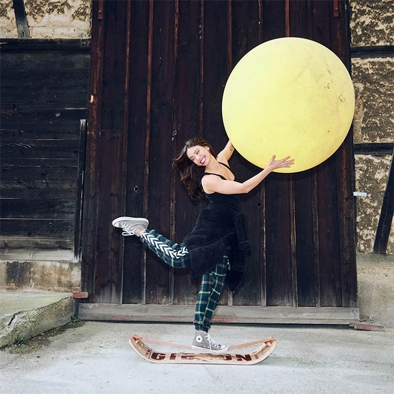 GIBBON Giboard Set Slacklineboard - Roots Rocker Travel - Brown 5 GIBBON Giboard Set Slacklineboard - Roots Rocker Travel - Brown - Image 5