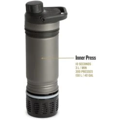Grayl UltraPress Purifier Titanium Fles Met Waterfilter - 500ml - Covert Black -Camping Verkoop grayl ultrapress purifier titanium bottle with water filter 500ml 3 1494954 1