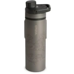 Grayl UltraPress Purifier Titanium Fles Met Waterfilter - 500ml - Covert Black