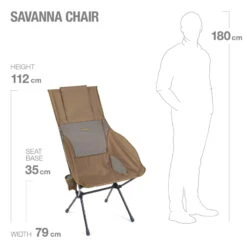 Helinox Savanna Chair - Coyote Tan / Black -Camping Verkoop helinox 2021 savannachair coyotetan d 976089