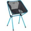 Helinox Café Camping Chair - Black - Cyan Blue