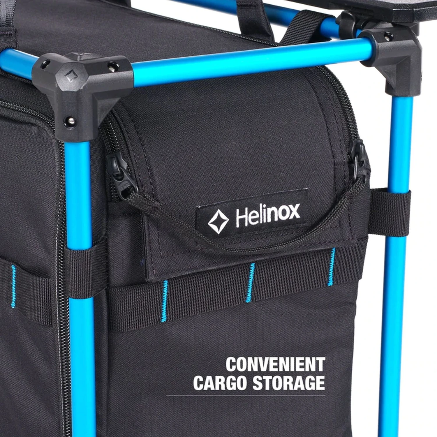Helinox Outdoor Field Office M - Black - Cyan Blue 2 Helinox Outdoor Field Office M - Black - Cyan Blue - Image 2