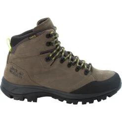 Jack Wolfskin Rebellion Texapore Mid Heren Trekking-Boots - Khaki / Phantom -Camping Verkoop jack wolfskin rebellion texapore mid trekking shoes men khaki phantom 1 1286338