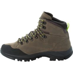 Jack Wolfskin Rebellion Texapore Mid Heren Trekking-Boots - Khaki / Phantom -Camping Verkoop jack wolfskin rebellion texapore mid trekking shoes men khaki phantom 2 1286339