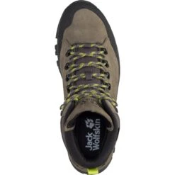 Jack Wolfskin Rebellion Texapore Mid Heren Trekking-Boots - Khaki / Phantom -Camping Verkoop jack wolfskin rebellion texapore mid trekking shoes men khaki phantom 6 1286343