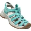 KEEN Astoria West Leather Women's Sandals - Porcelain / Blue Glass