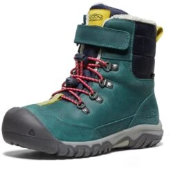 KEEN Kanibou Waterproof Kinder Winterlaarzen - Deep Lagoon / Jazzy (Schoenmaat 32-39)