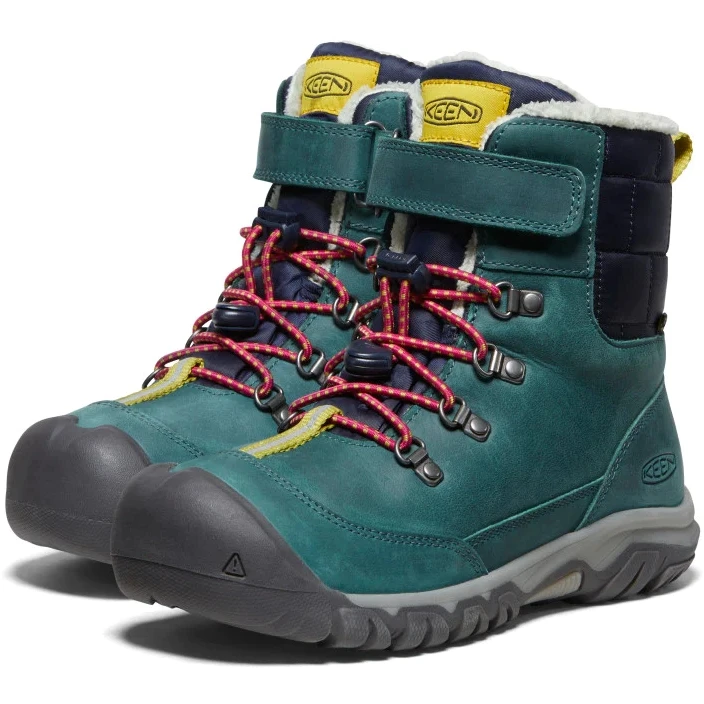 KEEN Kanibou Waterproof Kinder Winterlaarzen - Deep Lagoon / Jazzy (Schoenmaat 32-39) 5 KEEN Kanibou Waterproof Kinder Winterlaarzen - Deep Lagoon / Jazzy (Schoenmaat 32-39) - Image 5