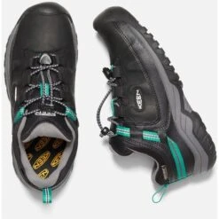 KEEN Targhee Low Waterproof Kids Shoes - Black / Star White (Size 32-39) -Camping Verkoop keen targhee low waterproof kids shoes black star white 1026294 04 1265757