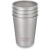 Klean Kanteen Pint Cup Drinkbeker 295ml Set Van 4 - Brushed Stainless