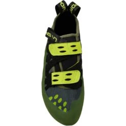 La Sportiva GeckoGym Vegan Klimschoenen - Olive/Neon -Camping Verkoop la sportiva geckogym vegan climbing shoes olive neon 7 1064505