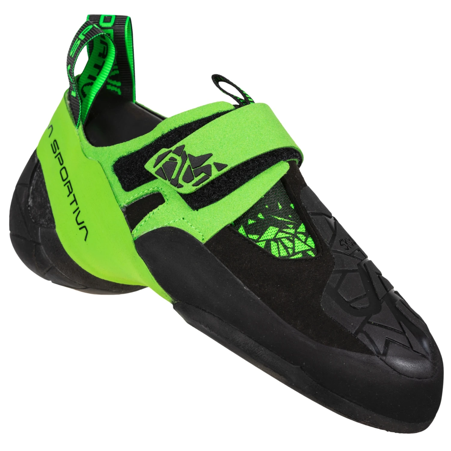 La Sportiva Skwama Vegan Klimschoenen - Black/Flash Green 2 La Sportiva Skwama Vegan Klimschoenen - Black/Flash Green - Image 2