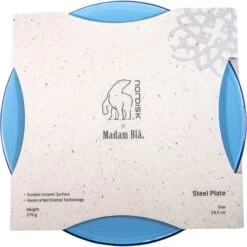 Nordisk Madam Blå Plate ø24cm - Sky Blue -Camping Verkoop madam bla plate 119086 nordisk enamel plate sky blue 02 989214