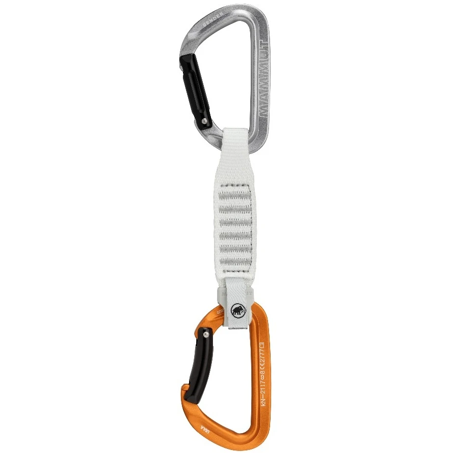 Mammut Sender Keylock 12 Cm Quickdraw - Light Grey-gold 1 Mammut Sender Keylock 12 Cm Quickdraw - Light Grey-gold