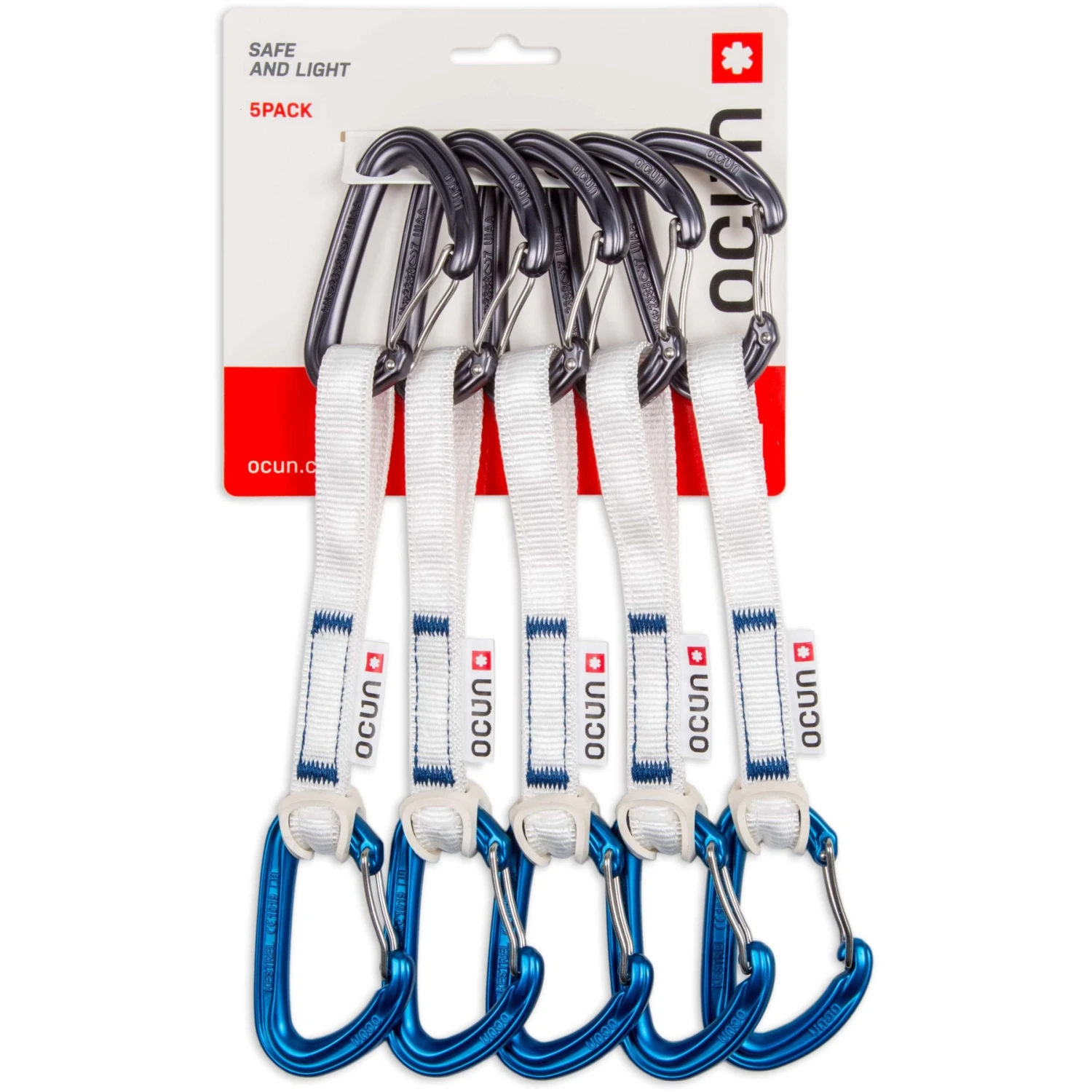 Ocun Ocún Kestrel QD Bio-DYN-Ring 15 Mm Quickdraw Set - 15 Cm - Pack Of 5 - Blauw 1 Ocun Ocún Kestrel QD Bio-DYN-Ring 15 Mm Quickdraw Set - 15 Cm - Pack Of 5 - Blauw