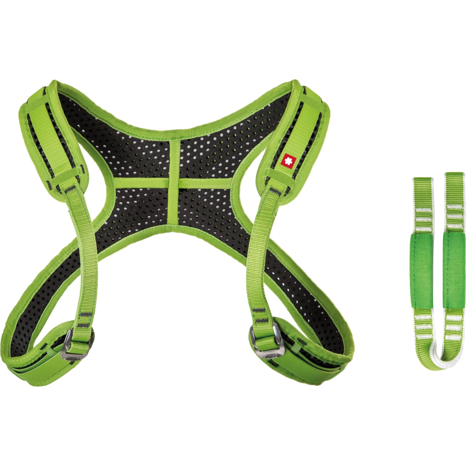 Ocun Ocún WeBee Chest Lite Harness + Tie-In Sling - Green/black 1 Ocun Ocún WeBee Chest Lite Harness + Tie-In Sling - Green/black