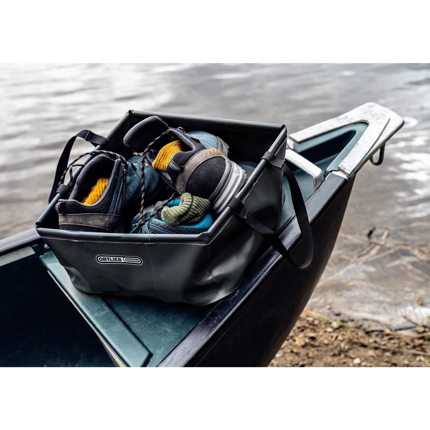 ORTLIEB Folding Bowl - 5L - Asphalt 2 ORTLIEB Folding Bowl - 5L - Asphalt - Image 2