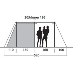 Outwell Nevada 5PE Tent - Navy Night -Camping Verkoop outwell nevada 5pe tent navy night 14 1374736