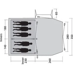 Outwell Nevada 5PE Tent - Navy Night -Camping Verkoop outwell nevada 5pe tent navy night 16 1374738