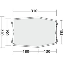 Outwell Sandcrest L Achtertent - Groen -Camping Verkoop outwell sandcrest l 111240 04 1190195