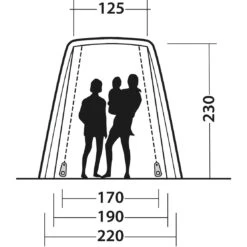 Outwell Sandcrest L Achtertent - Groen -Camping Verkoop outwell sandcrest l 111240 05 1190196