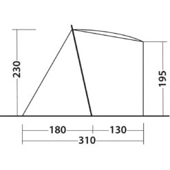 Outwell Sandcrest L Achtertent - Groen -Camping Verkoop outwell sandcrest l 111240 06 1190197