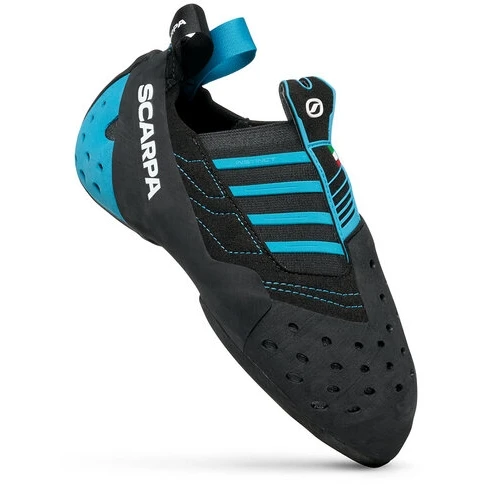 Scarpa Instinct S Klimschoenen - Black/azure 1 Scarpa Instinct S Klimschoenen - Black/azure