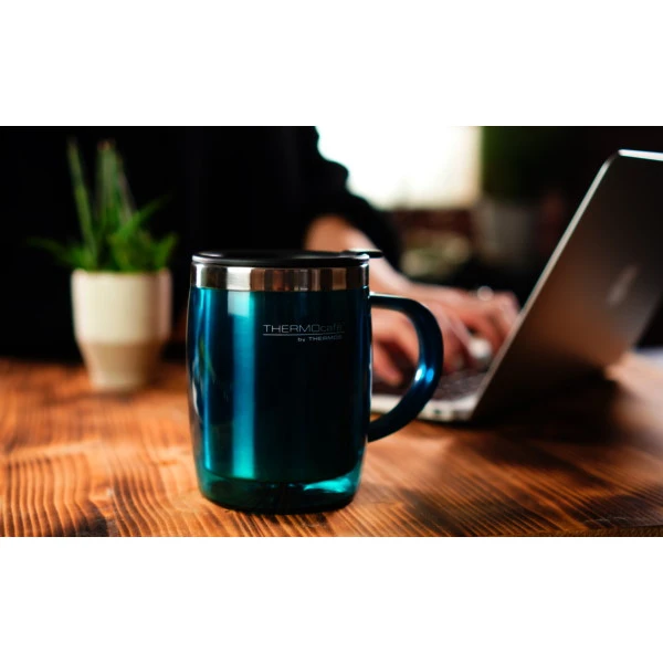 THERMOS® TC Desktop Cup 0.35L Thermo Mok - Middernachtblauw Gepolijst 2 THERMOS® TC Desktop Cup 0.35L Thermo Mok - Middernachtblauw Gepolijst - Image 2