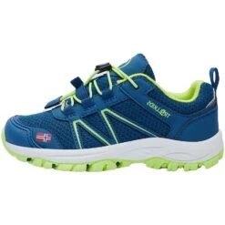 Trollkids Sandefjord Low Kinder Wandelschoenen - Petrol/Lime -Camping Verkoop trollkids sandefjord hiker low kids shoe petrol lime 3 1141860